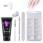 Painless Extension Gel Nail Art Without Paper Holder Quick Model Painless Crystal Gel Set - Image 5