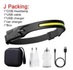 COB LED Induction Riding Headlamp Flashlight USB Rechargeable Waterproof Camping Headlight With All Perspectives Hunting Light - Image 5