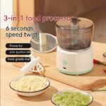 Mini Meat Grinder Household Electric Small Mixer Mincing Machine Automatic Multi-function Filling Intelligent Cooking Machine - Image 2