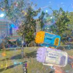 Bubble Gun Rocket 69 Holes Soap Bubbles Machine Gun Shape Automatic Blower With Light Toys For Kids Pomperos - Image 4