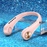 New Mini Neck Fan Portable Bladeless Hanging Neck Rechargeable Air Cooler Mini Summer Sports Fans - Image 3