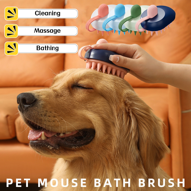 b818215e-1112-451b-bd8a-14bebb8a1d44.jpg Soft Silicone Pets Hair Remover Comb Handheld Bath Shower Hair Shampoo Massage Brush For Dogs Cats Cleaning Tools Pet Products - Image 1