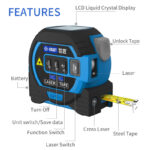 3 In 1 Laser Tape Measure Rangefinder 5m Tape Ruler Infrared High-precision Intelligent Electronic Ruler Building Distance Meter - Image 5