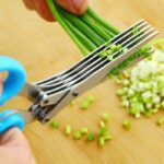 Multifunctional Multi-layer Green Onion Scissors Stainless Steel Onion Cutting Knife Herb Seaweed Spice Scissors Kitchen Scissor Kitchen Gadgets - Image 2