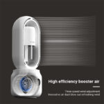 Summer Water Cooled Spray Mist Electric Fan USB Rechargeable Portable Wireless Air Humidifier Bladeless Ventilator Table Fan - Image 2