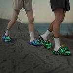 Halloween And Christmas Shoes Ins Luminous Shark Slippers Couple Men Women House Shoes Non-slip Bathroom Slippers Home - Image 4